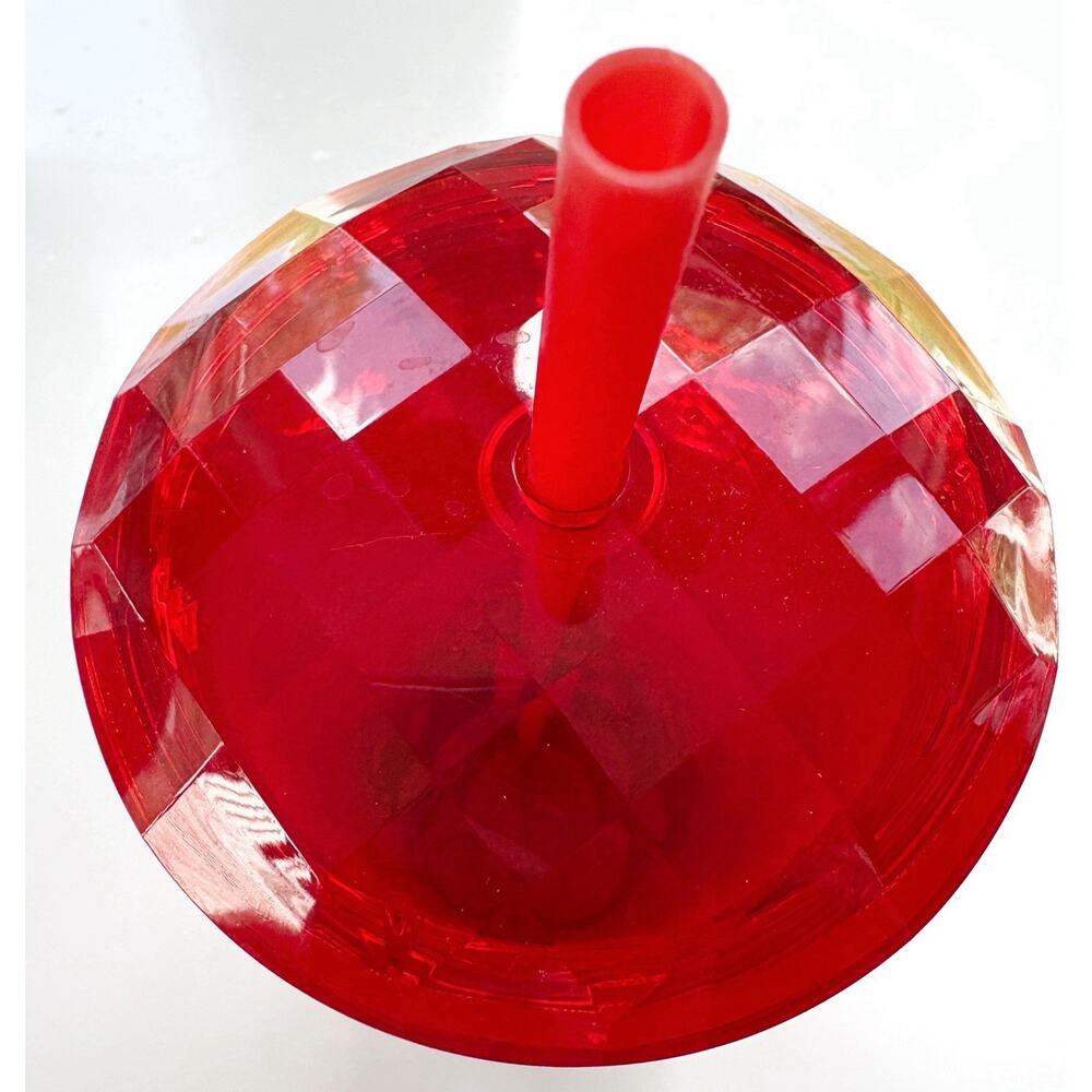 Starbucks Cold Cup Tumbler Red Hearts Valentine's 2022 24ozDome Lid Straw Venti - Picture 2 of 5